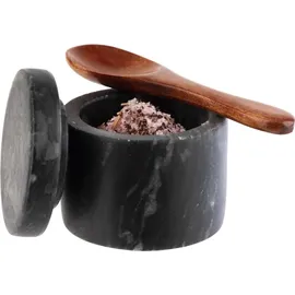 APS 15920 Marmordosen für Gewürze, 2er-Set, Marmor, Ø 6 cm, Höhe 5 cm, Fassungsvermögen 40ml