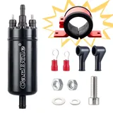CarBole Elektrische Inline-Kraftstoffpumpe 12v Schwarz,Dieselpumpe 250 BHP Mit Dämpferhalterung,Universal Externe Inline-Kraftstoffpumpe,Ersetzt 0580464070 und andere Bosch Produkte