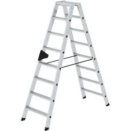 Günzburger Aluminium-Stufen-Stehleiter 2 x 8 Stufen (40216)
