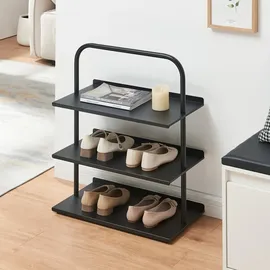 [en.casa] Poytya Schuhregal 73 x 60 x 32 cm schwarz