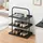 [en.casa] Poytya Schuhregal 73 x 60 x 32 cm schwarz