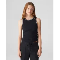 Opus Tanktop mit gerippten Abschlüssen Modell ILESSO Black, 40