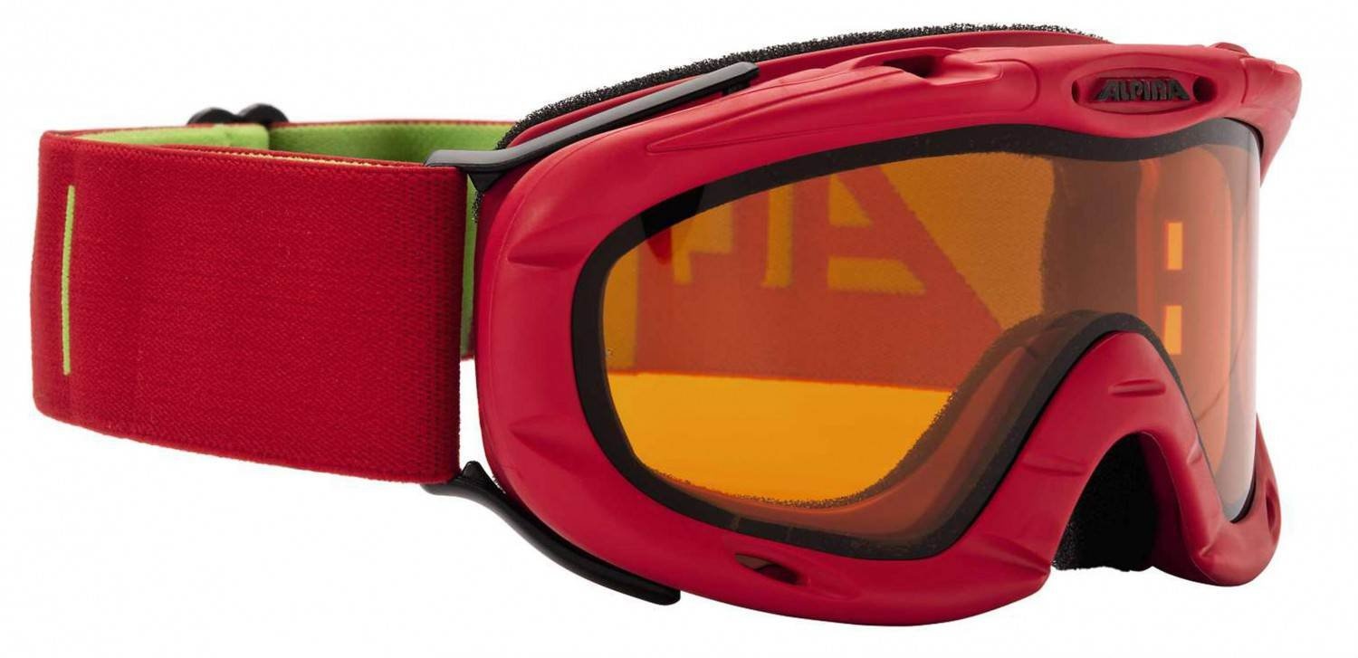 Skibrille Alpina JAMP/ Ruby D DOUBLEFLEX Hicon S1, Farbe: Rot