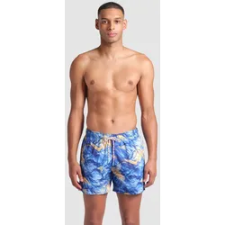 Badeshorts 36,5 cm Herren arena Water Print Allover Multiprints - Blueriver Multi - S