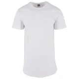 URBAN CLASSICS Shaped Long Tee - weiß
