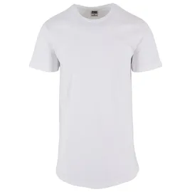 URBAN CLASSICS Shaped Long Tee - weiß
