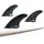 FCS II Mick Fanning Neo Carbon Tri Finnen Set One Size 2026 schwarz/charcoal