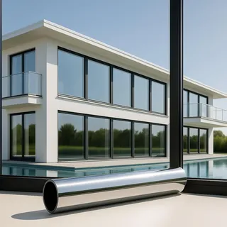 Marapon MARAPON® Sonnenschutzfolie Fenster innen [60x200 cm] Fensterfolie Sonnenschutz von innen durchsichtig von aussen Blickdicht - Spiegelfolie Fenster Sichtschutz STATISCH HAFTEND