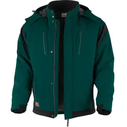 Winter Softshelljacke "PRO" - 4XL - grün/schwarz