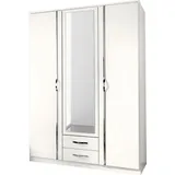 Sconto Kleiderschrank Duo ¦ weiß ¦ Maße cm B: 135 H: 199 T: 58.0