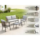prestige home living outdoor Lounge-Set 11-tlg. Grau/Braun