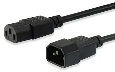EQUIP 112100 Hochwertiges Netzkabel, C13 auf C14, 1.8m