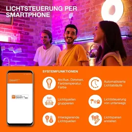 LEDVANCE LED-Lampe 3er Pack 9 W E27 warmweiß 2700 K