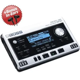 Boss BR-80 Mehrspur-Recorder + Bonus In-Ear Kopfhörer - Weiß