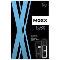 coty Duschgel Mexx Black for Him Geschenkset (Deo-Zerstäuber 75ml + Duschgel 50ml)