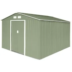 HATTORO S300 Gerätehaus Geräteschuppen Garten Haus Schuppen Gartenhaus 15 m3 Grün