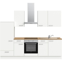 nobilia® elements Küchenzeile ""elements basic"«, vormontiert, Ausrichtung wählbar, Breite 270 cm, ohne E-Geräte