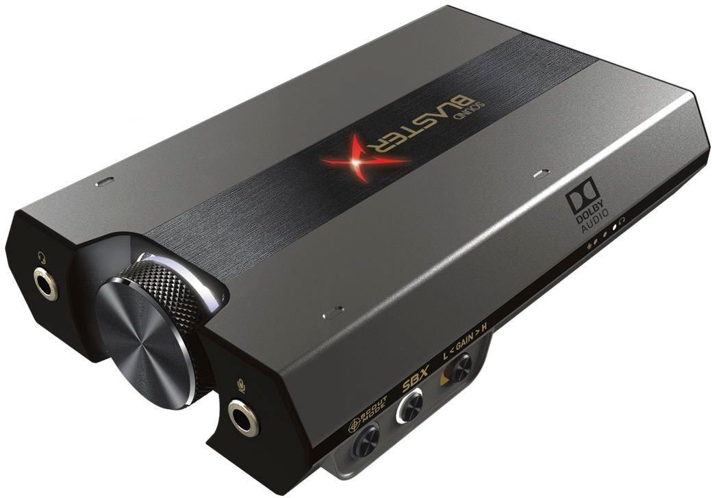 Creative Sound BlasterX G6 7.1 HD-USB-DAC-Verstärker-Soundkarte Soundkarte schwarz