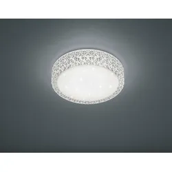 LED Deckenleuchte »Pegasus«, 1 flammig, Leuchtmittel LED-Board   LED fest integriert, LED Deckenlampe, LED Wandleuchte mit Starlight Effekt, weiß, , 94612534-0