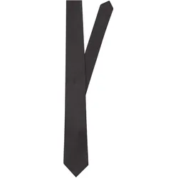 Krawatte SEIDENSTICKER "Schwarze Rose", Herren, Gr. One Size, grau (anthrazit), Seide, unifarben, Krawatten, Breit (7cm) Uni