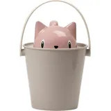 United Pets Milano Trockenfutterbehälter mit Schaufel, rosa-grau, 2-tlg.