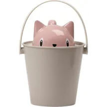 United Pets Milano Trockenfutterbehälter mit Schaufel, rosa-grau, 2-tlg.