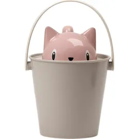 United Pets Milano Trockenfutterbehälter mit Schaufel, rosa-grau, 2-tlg.