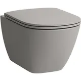 Laufen Lua Wand-WC mit WC-Sitz Grau spülrandlos
