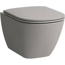 Laufen Lua Wand-WC mit WC-Sitz Grau spülrandlos