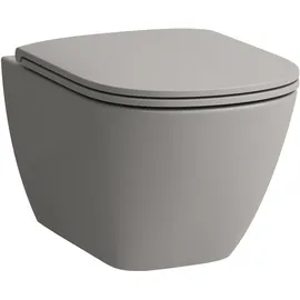 Laufen Lua Wand-WC mit WC-Sitz Grau spülrandlos