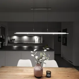 B.K.Licht LED Pendelleuchte stufenlos höhenverstellbar, dimmbar inkl. 20W 1600lm 3000K,