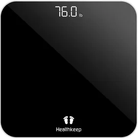 HEALTHKEEP Personenwaage Digital Schwarz