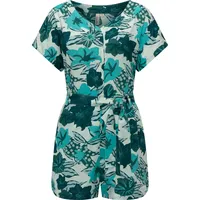 Ragwear Jumpsuit Salwin Kurzer Overall mit Taillen-Bindeband blau XL (42)
