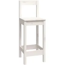 vidaXL 9-tlg. Bar-Set Weiß Massivholz Kiefer
