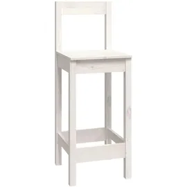 vidaXL 9-tlg. Bar-Set Weiß Massivholz Kiefer