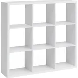 FineBuy Würfelregal FB52460 Weiß 112x112cm Bücherregal 9 Fächer Standregal Regal