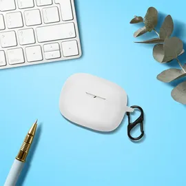 kwmobile Hülle kompatibel mit JBL Wave Beam/Beam 2 / Wave 200TWS Hülle / Kopfhörer Case - TPU Silikon Cover - Schutzhülle in Weiß