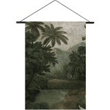 Art for the home Kunstdruck »Dschungel«, (1 St.), Textilposter 80x60cm, 82363717-0 mehrfarbig Ø