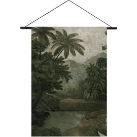 Art for the home Kunstdruck »Dschungel«, (1 St.), Textilposter 80x60cm, 82363717-0 mehrfarbig Ø