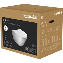 Duravit D-Neo Wand-WC mit WC-Sitz Weiß