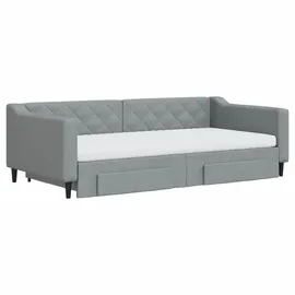 vidaXL Tagesbett 100 x 200 cm Hellgrau