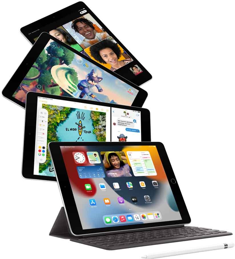 Apple 10.2"  iPad Wi-Fi + Cellular - 9. Generation - Tablet - 64GB - 25,9 cm (10.2") IPS (2160 x 1620) - 3G, 4G - LTE - Space-grau (MK473FD/A)