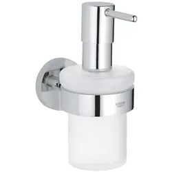 GROHE Seifenspender »Essentials«, Metall/Glas, glänzend, chromfarben - silberfarben