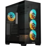 Gigabyte AORUS C500 Panoramic Stealth schwarz, Glasfenster (GB-C500P ST)