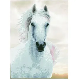 DIAMOND DOTZ® Diamond Painting Pferd weiss