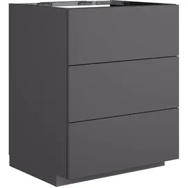 Neoro n50 Unterschrank B: 60 cm mit 3 Auszügen, BN0451GR