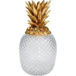 Aufbewahrungsbox KARE DESIGN "Deko Dose Pineapple Visible", gold (goldfarben), B:16cm H:31cm T:16cm, Aufbewahrungsboxen