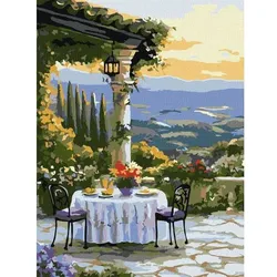 Ideyka: Malen nach Zahlen, malerisches Abendessen - 30 x 40 cm