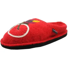 HAFLINGER Flair Radl Pantoffeln Rot 37