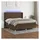 vidaXL Boxspringbett mit Matratze & LED Dunkelbraun 180x200 cm Stoff